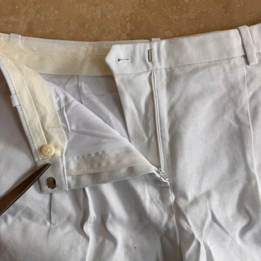 J Crew White Lucia Short in Stretch Linen Blend Womens Size 12